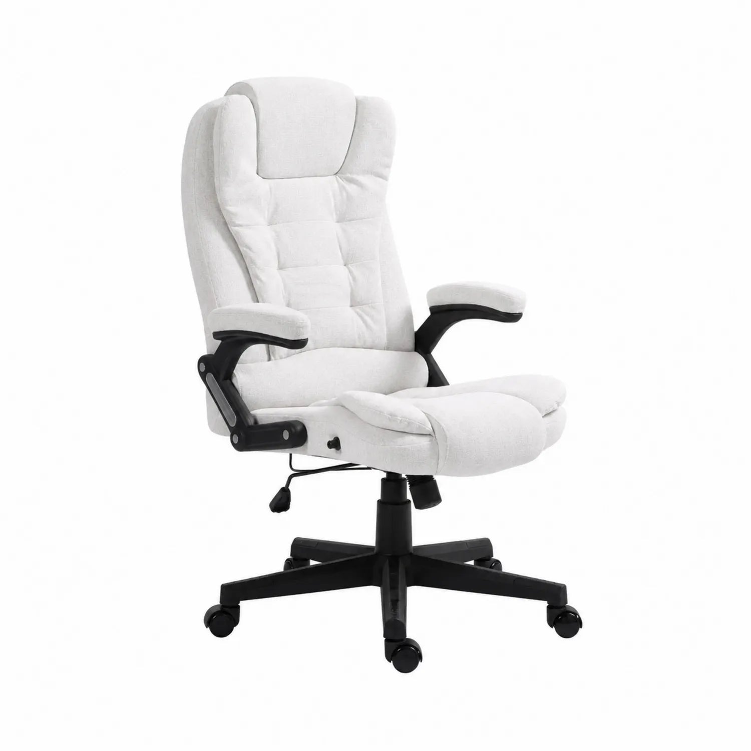 Ergonomic fabric office chair, adjustable with swivel base