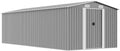 Capanno in Metallo Grigio Impermeabile per Attrezzi 257x580x181 cm