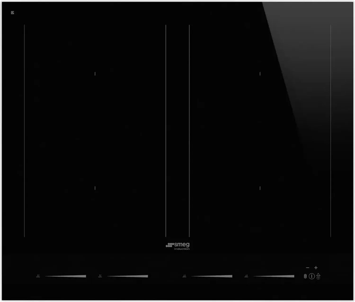 SMEG Piano Cottura a Induzione LINEA in Vetro Nero