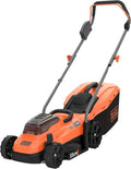Tagliaerba a Batteria 36V BLACK+DECKER, Senza Batteria e Caricabatterie, Larghezza Taglio 33cm, Altezza Regolabile, Cesto 35L