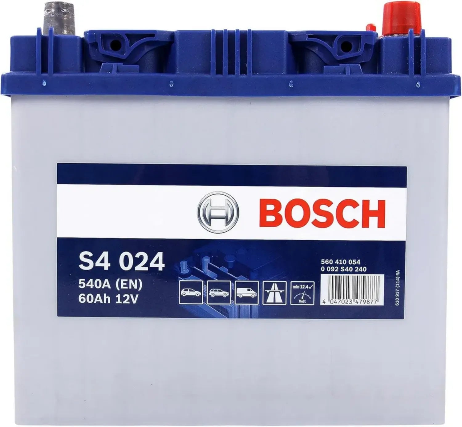 Batteria di Avviamento BOSCH 12V Alta Potenza per Auto