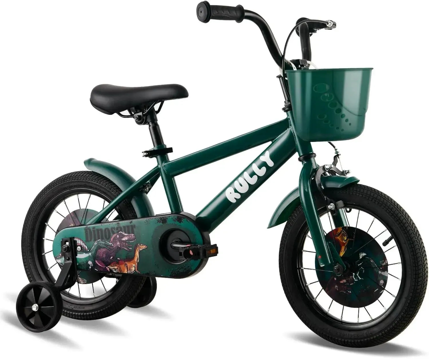 Dinosauro BMX Bambini Bicicletta 12-16 Pollici con Rotelle, Età 2-7 Anni, Vari Colori