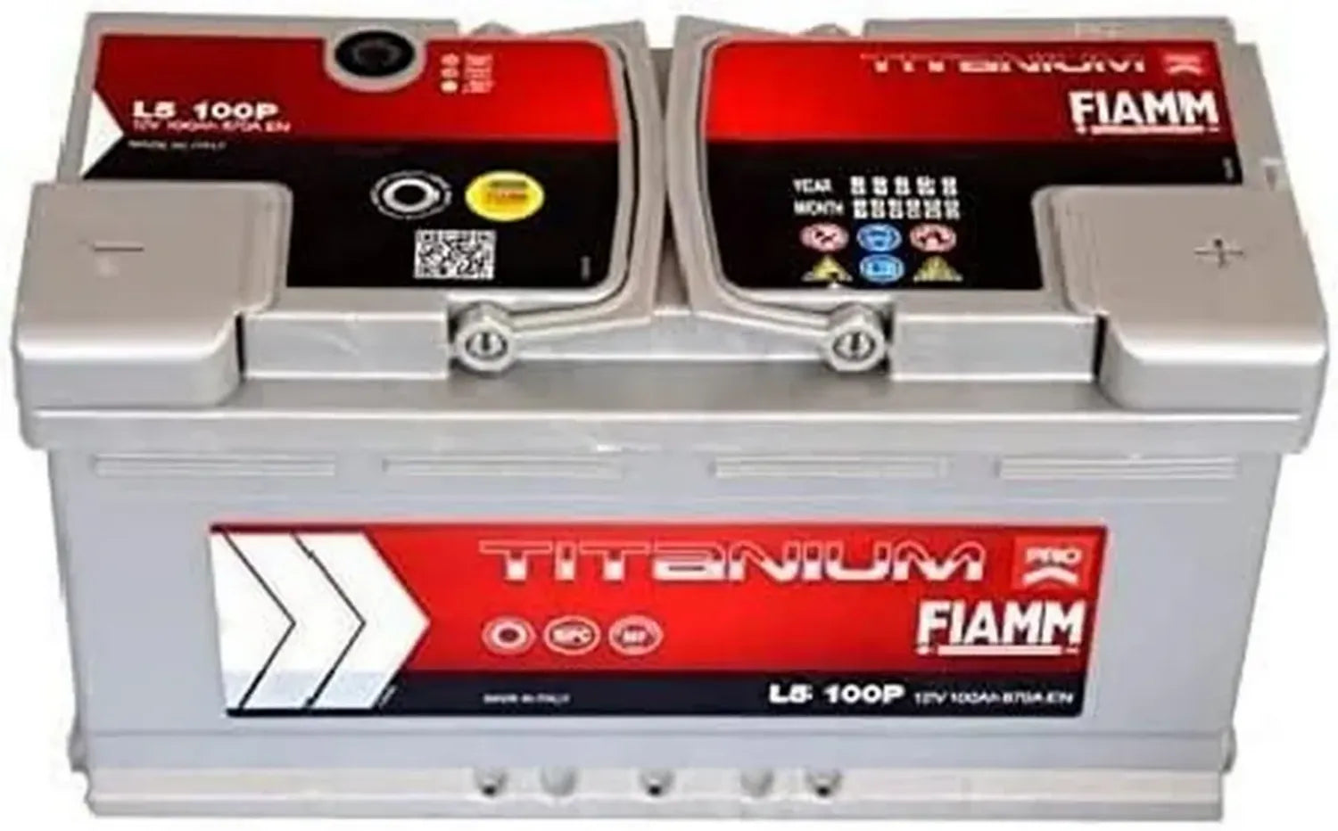 Fiamm Batteria Auto Potenziata Titanium Plus 100Ah 12V