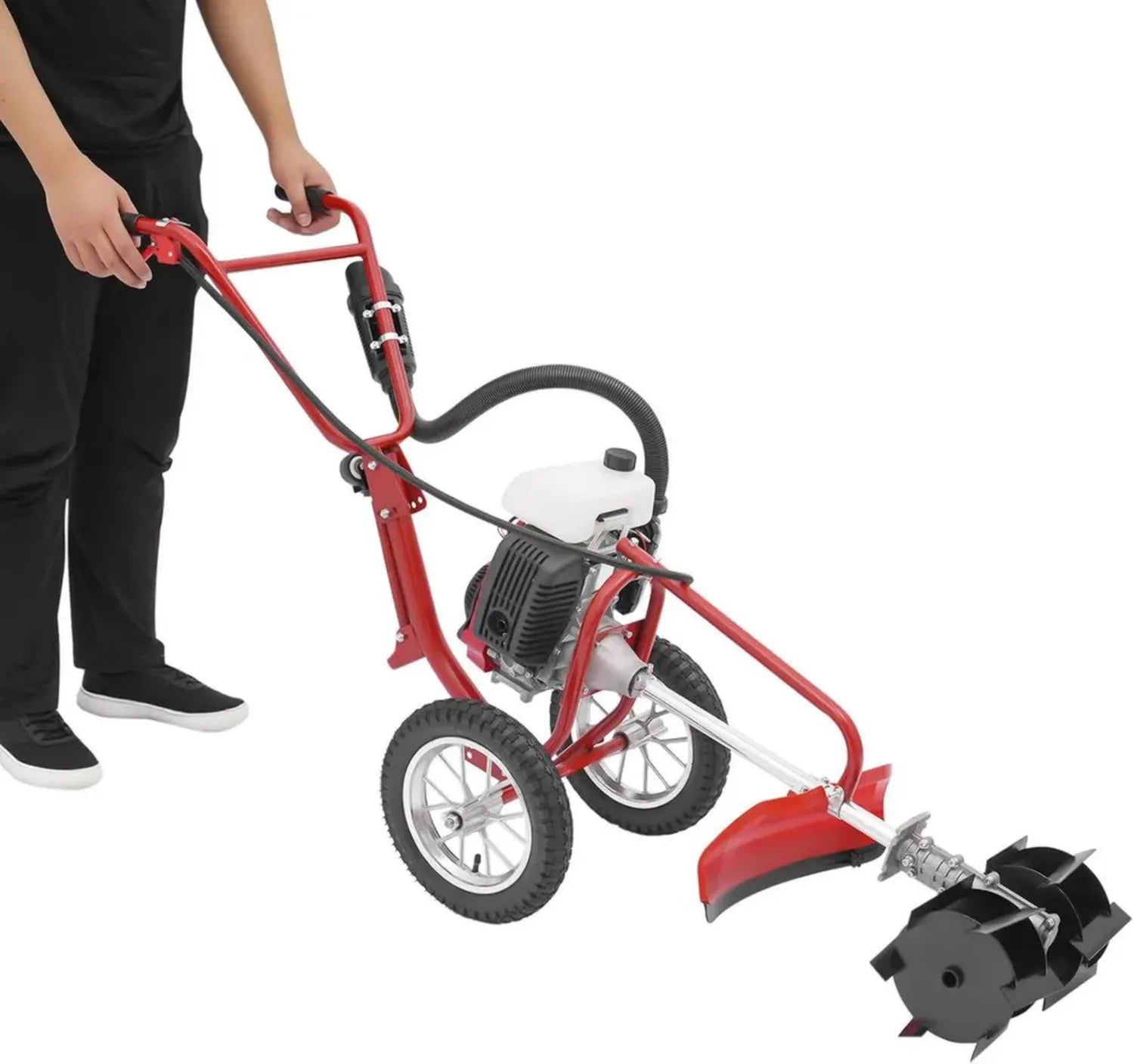 Zappatrice a Motore 4 Tempi 63cc 4 CV Raffreddata ad Aria per Giardinaggio Multifunzionale