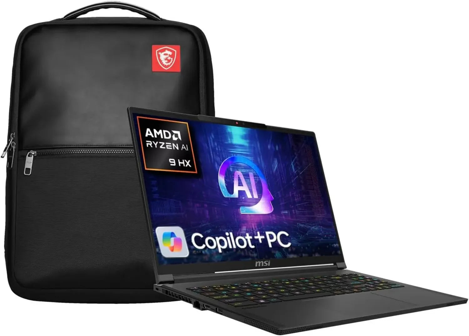 MSI Stealth A16 AI+ 16" Gaming Laptop, OLED QHD+ 240Hz, Ryzen 9 HX, RTX 4070, 1TB SSD, 32GB LPDDR5x