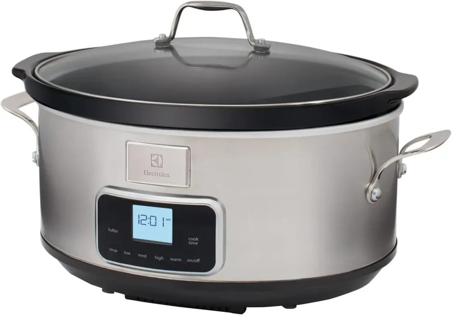 Pentola Slow Cooker Electrolux 6.6L, Acciaio Inox, 6 Programmi, 235W, Argento