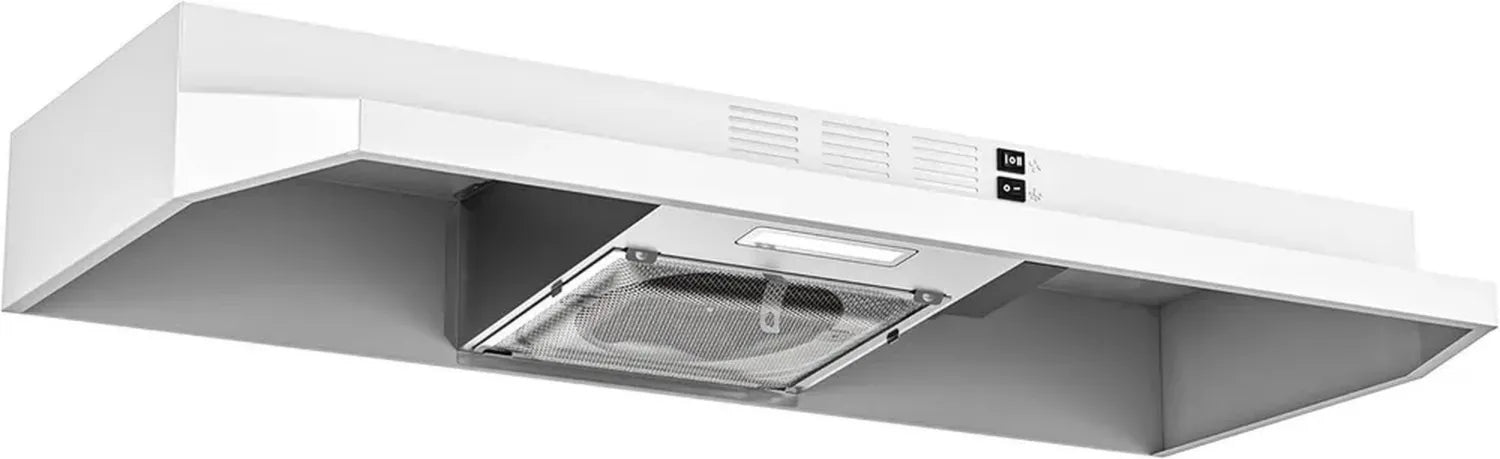 Cappa da Cucina FIREGAS 91,4 cm Bianca in Acciaio Inox con LED e Ventola a 2 Velocità
