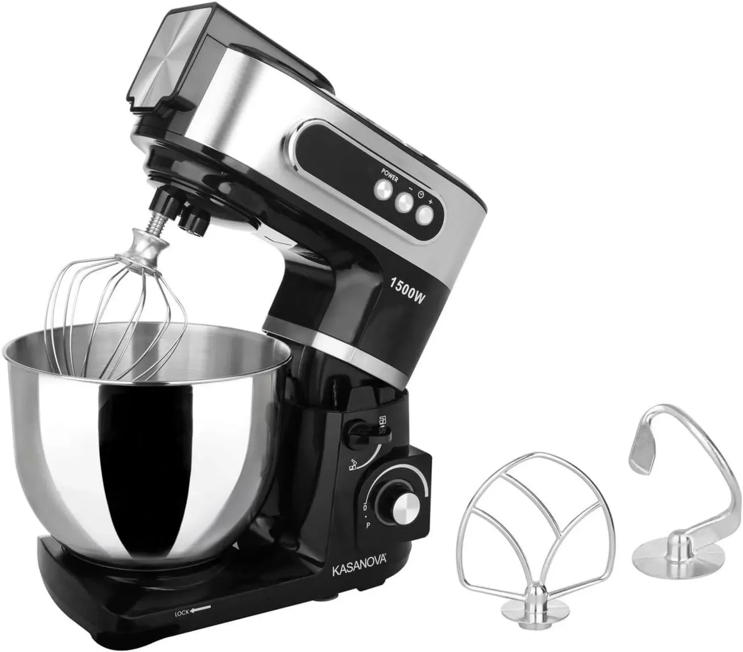 Impastatrice digitale 1500W, 7 litri, colore nero