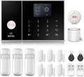 Sistema di allarme wireless per casa con sirena 120dB, telecomando intelligente e display LCD, sicurezza domestica e ufficio (16 pezzi)
