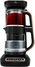 KARACA Robotea Pro 4 in 1: Bollitore Elettrico con Infusore e Funzione Caffè, 2,3 L, Regolazione Temperatura, 2500W - Rame Nero