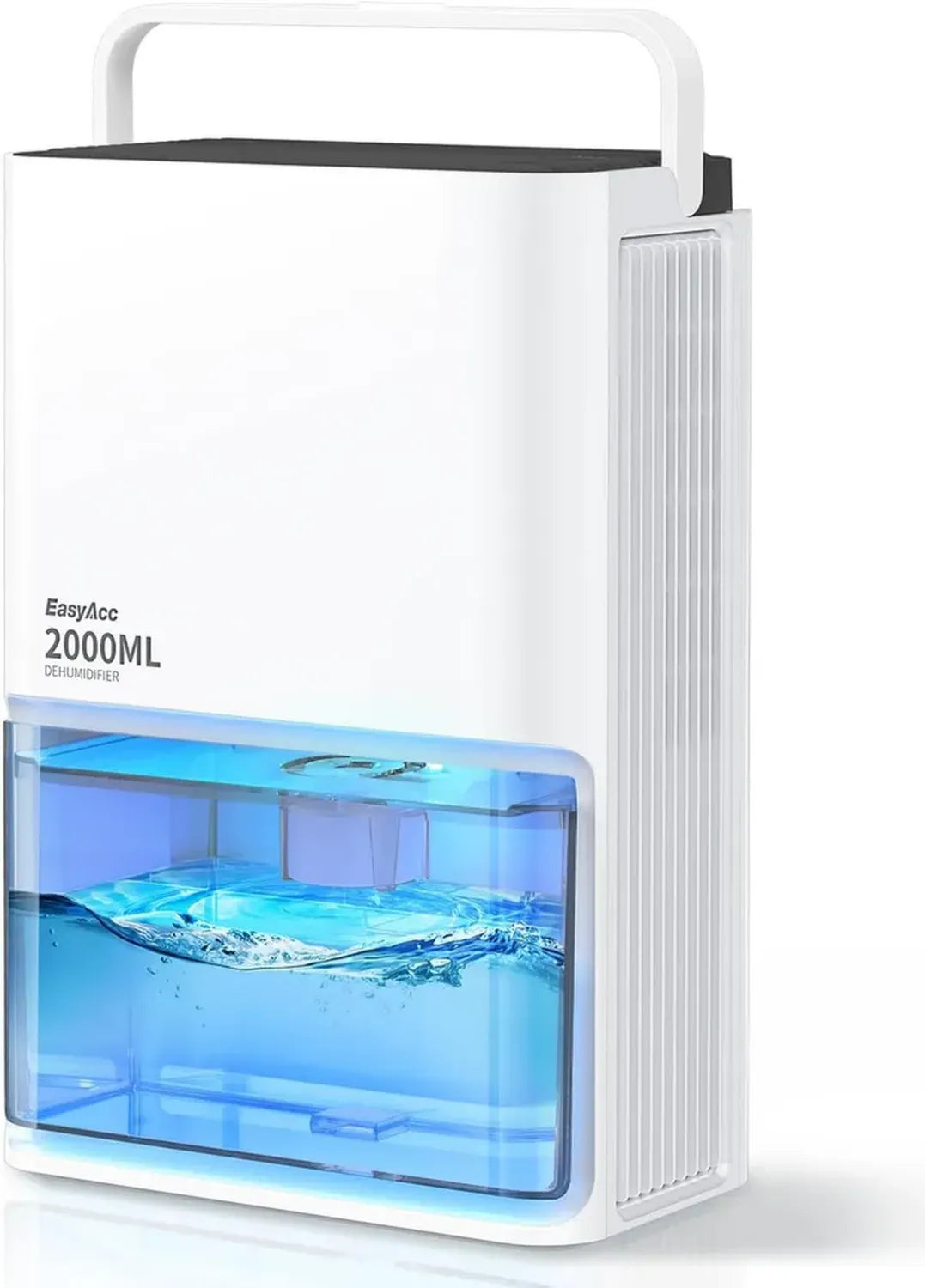 EasyAcc Deumidificatore Portatile 2000ml Silenzioso con Auto-Sbrinamento e 7 Luci Colorate