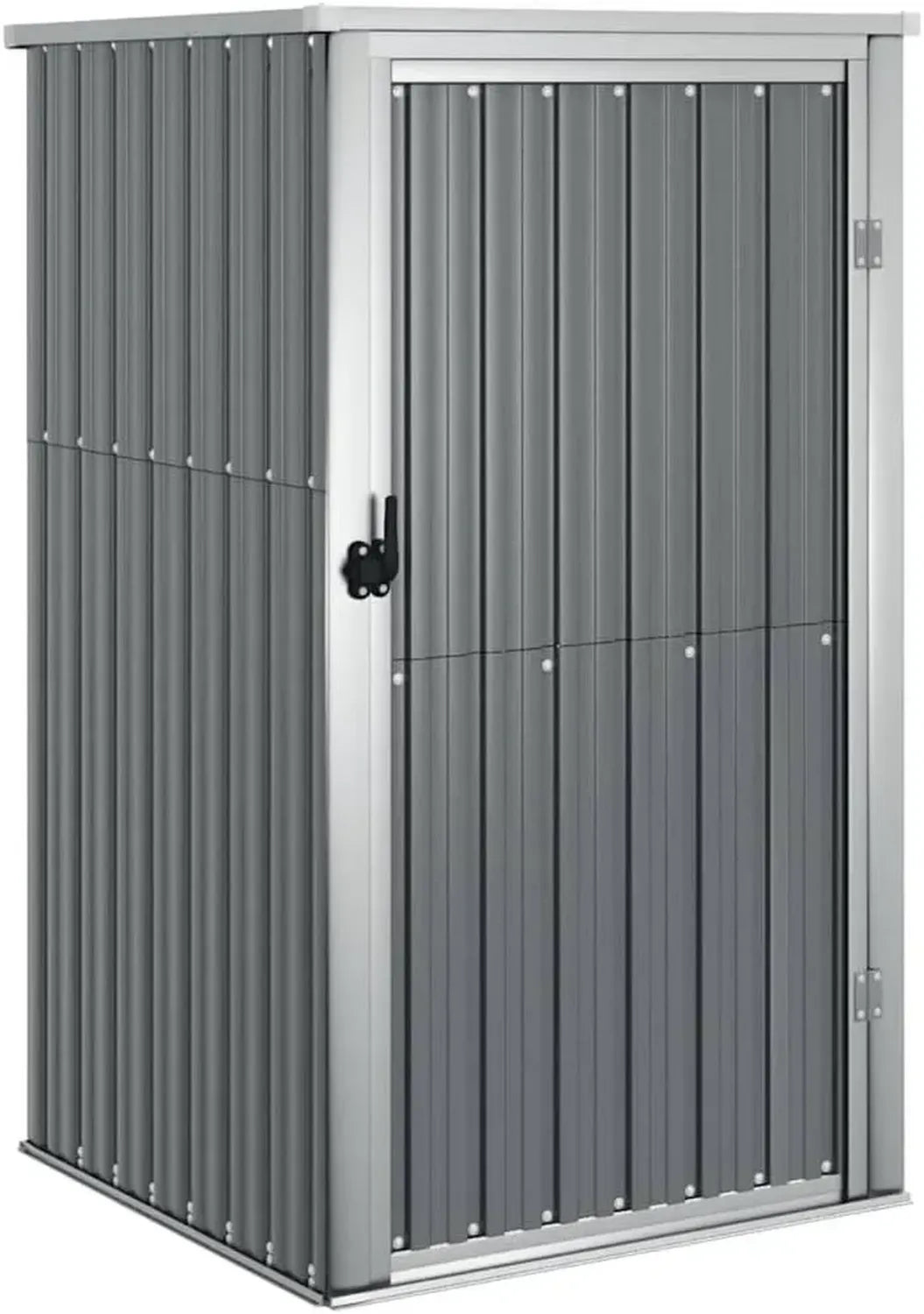Capanno in Acciaio Zincato Grigio per Attrezzi 88x89x161 cm