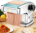 Macchina Elettrica per Pasta CGOLDENWALL, 135W con 4 Lame e 9 Spessori Regolabili in Acciaio Inox