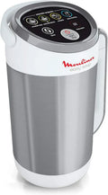 Moulinex Soup Maker in Acciaio Inossidabile 1.2L, 4 Programmi, Mantenimento Caldo, Facile per Zuppe e Frullati