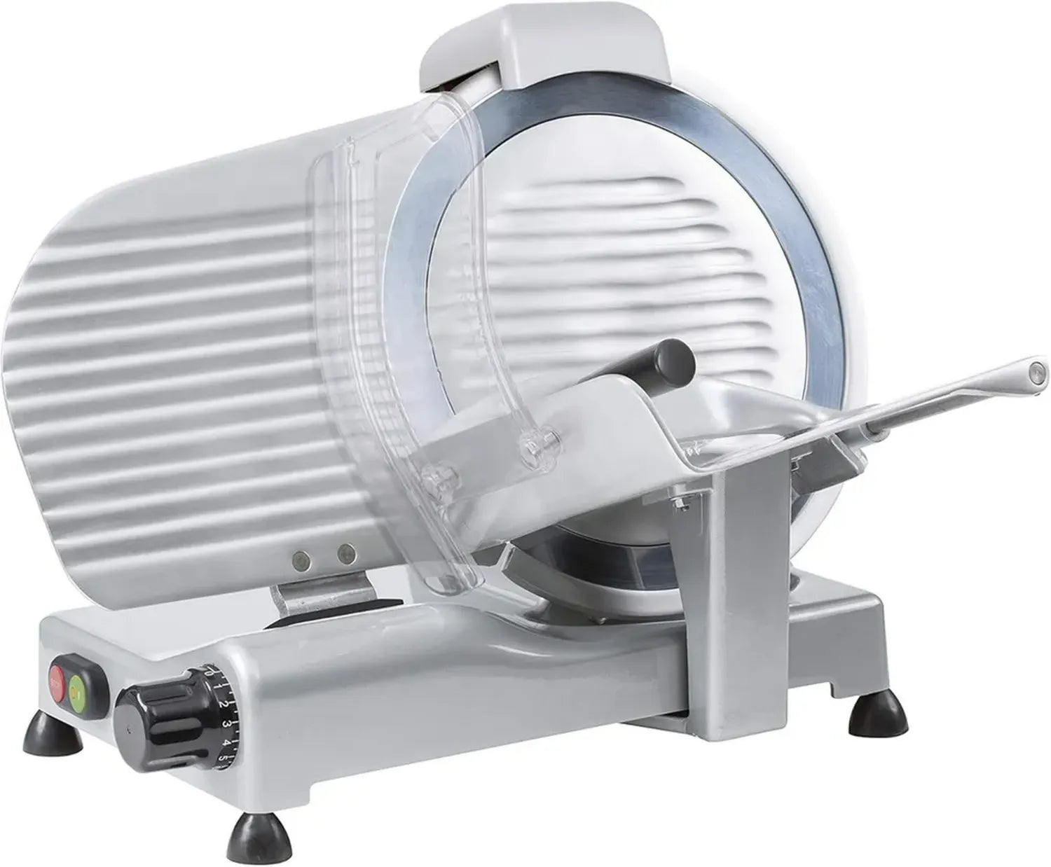 RGV Affettatrice Professionale 300mm - Motore Ventilato 180W, Affilatore Integrato, Regolazione Spessore Fetta 0-16mm