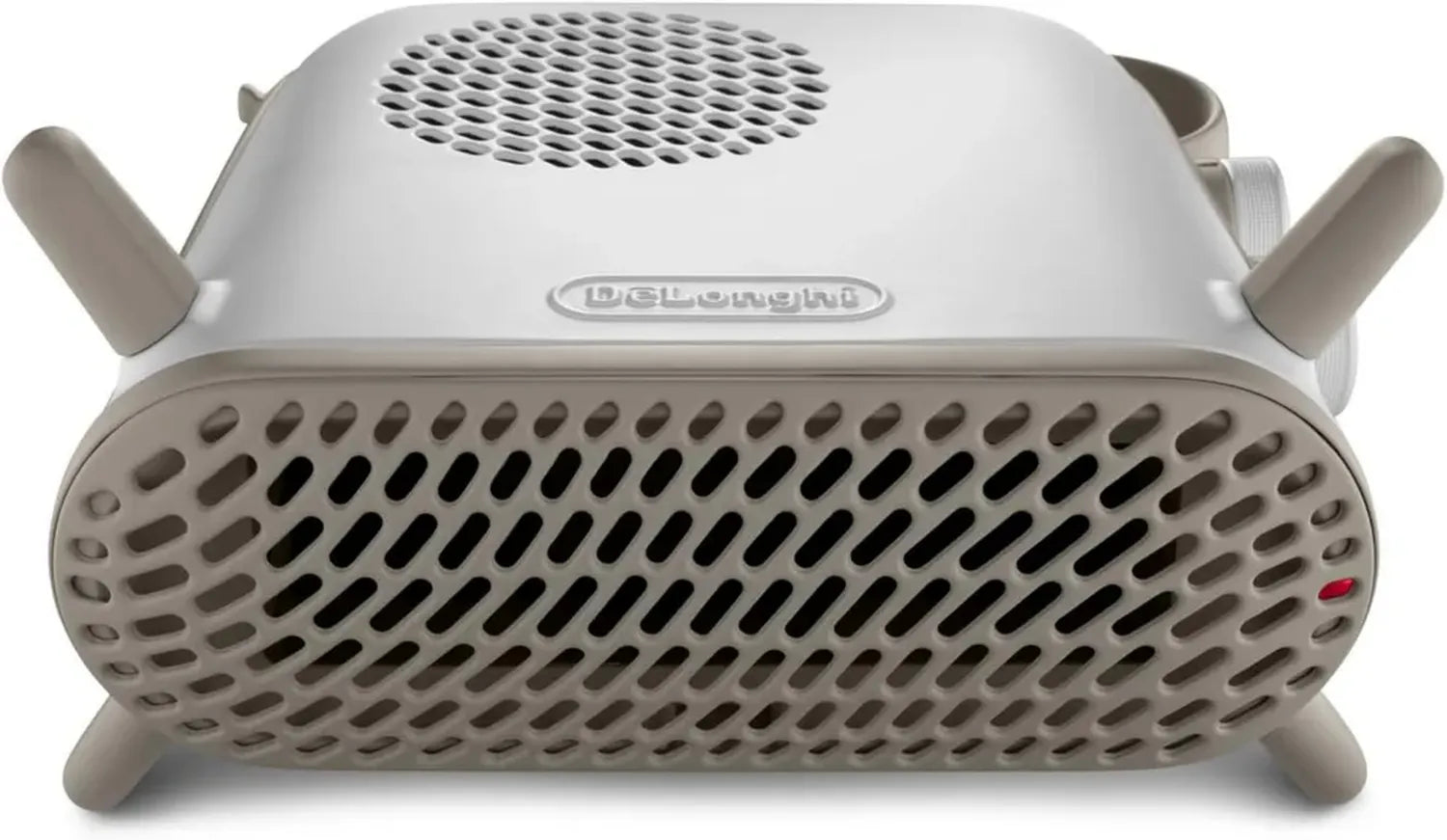 Termoventilatore Silenzioso DELONGHI in Metallo, 2000W, Posizionabile Verticalmente e Orizzontalmente