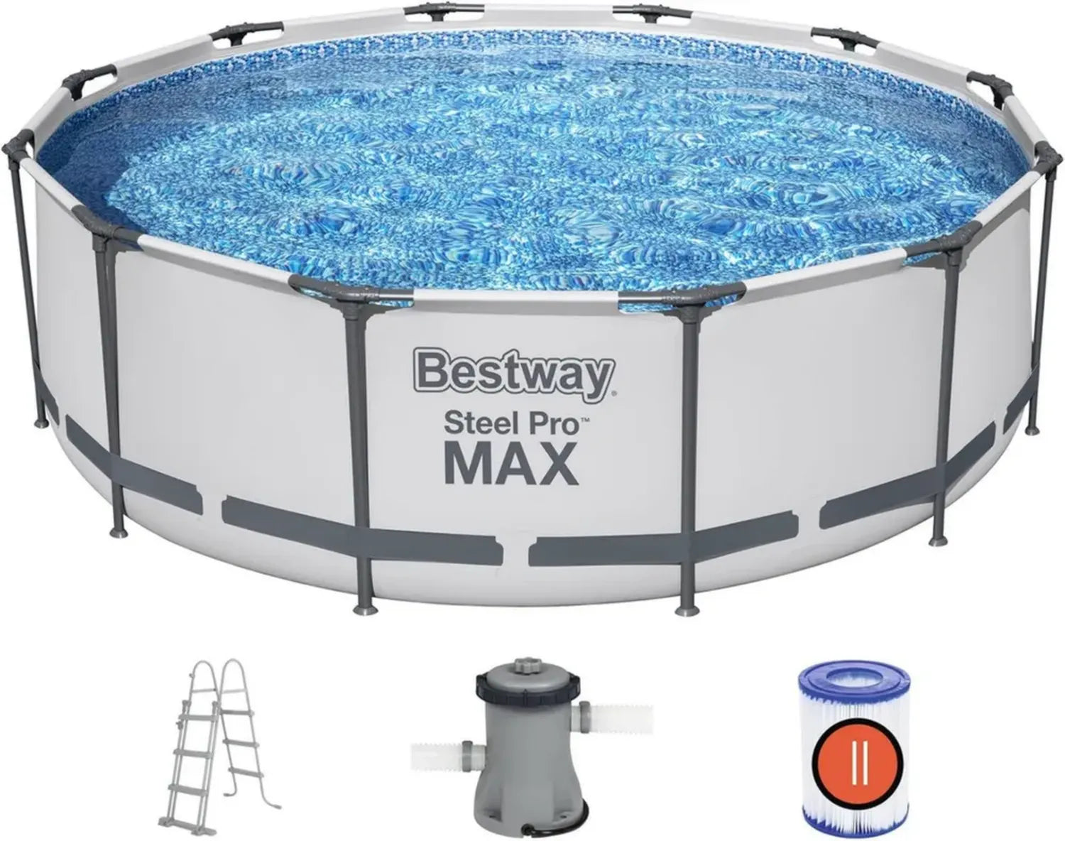 Piscina Fuori Terra Steel PRO Max 366x100 cm con Accessori Completi