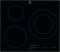 Piano cottura a induzione Electrolux con 3 zone, funzione ponte, e controllo touch, nero, 60 cm