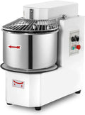 Impastatrice Professionale 40L con Testa Ribaltabile e Vasca Rimovibile su Ruote, 2 Velocità, Trifase