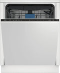 Lavastoviglie Beko 60 cm Integrata, Classe Energetica D, Silenziosa 44dBA, 15 Coperti, 6 Programmi, Cerniere Scorrevoli