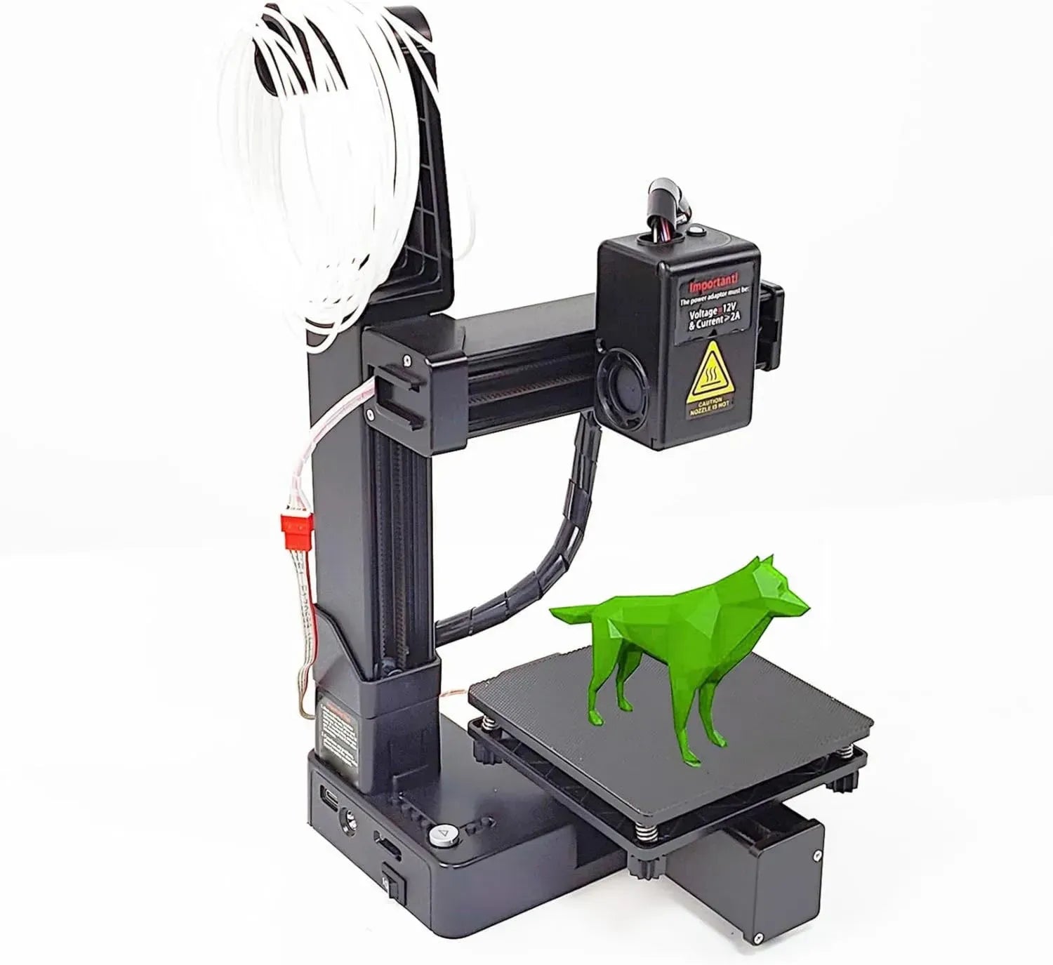 Stampante 3D compatta per principianti, alta precisione 10-40 mm/s, supporto PLA/TPU 1,75 mm