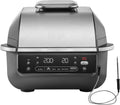 Griglia e Friggitrice ad Aria Ninja 5 in 1 con Termometro, 5,7L, Nero/Argento