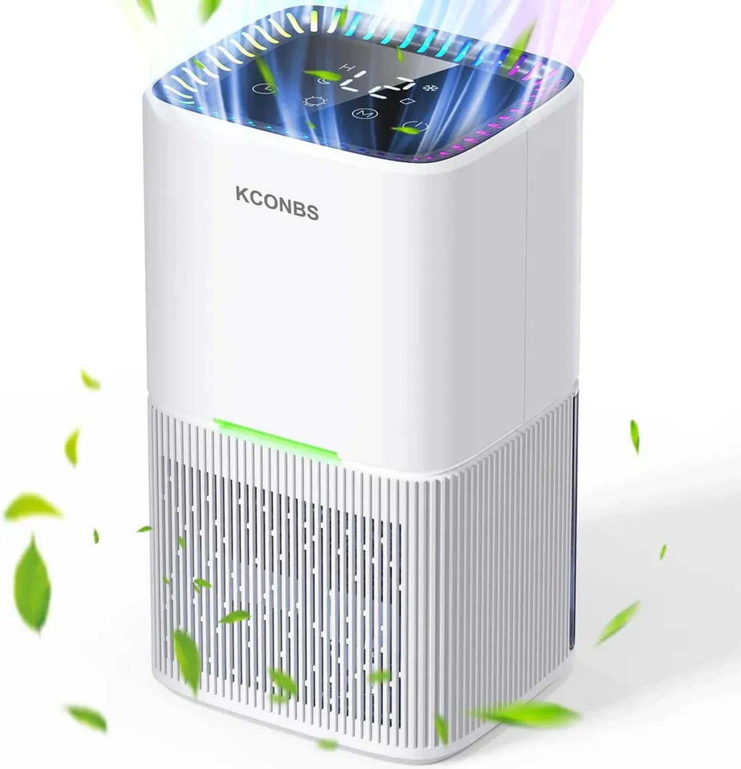 Deumidificatore 1800 ml con LED, 7 colori, timer 24h, spegnimento automatico, capacità 850 ml/giorno