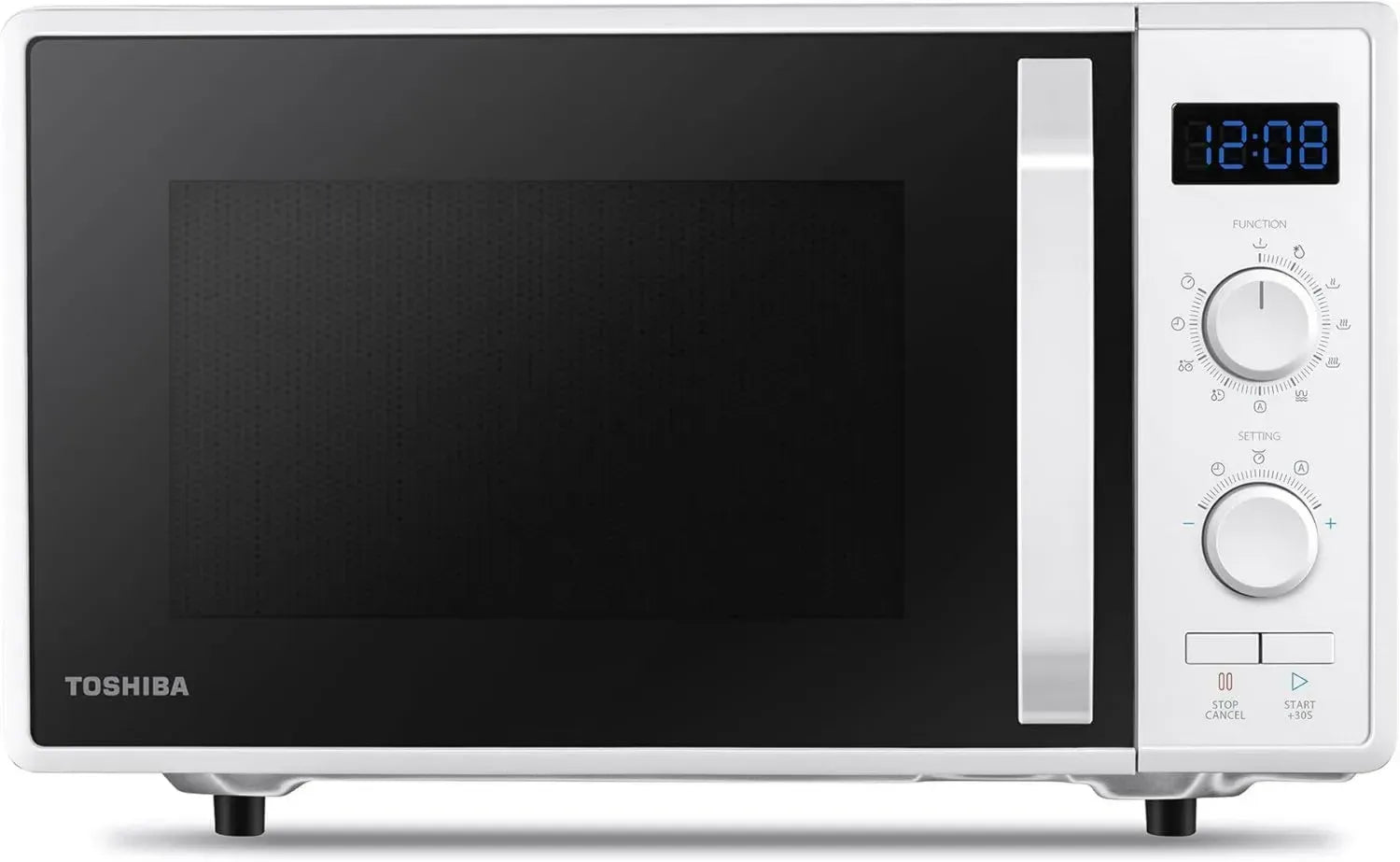 Forno a Microonde 3-in-1 Toshiba 23L con Grill e Cottura Combinata, Bianco