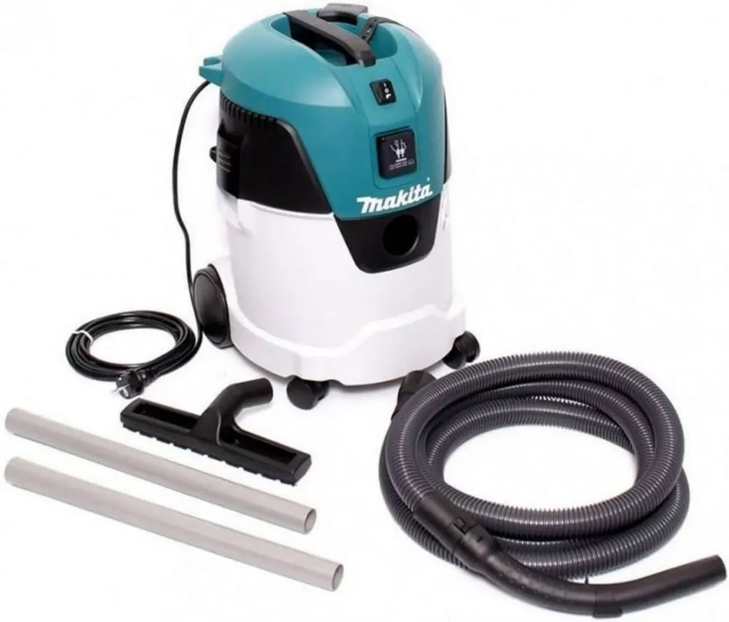 Aspirapolvere Makita VC2512L 1000W, Serbatoio 25L, Compatibile 2600W, Portata d'aria 60L/s