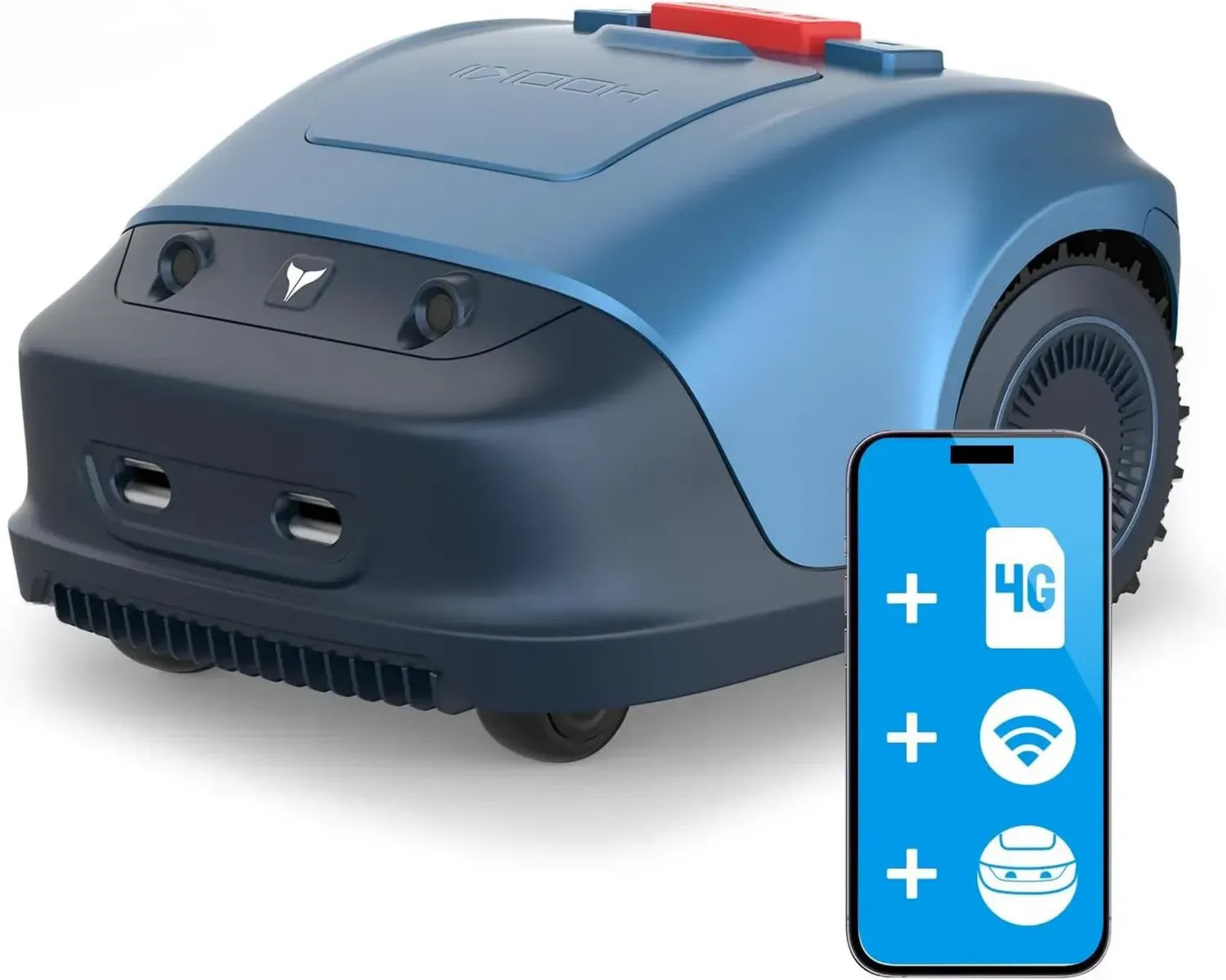 Robot Tosaerba Elettrico HOOKII Neomow per Grandi Giardini, Ostacoli Evitati, Taglio Efficiente, Batteria Potente, Controllo Remoto