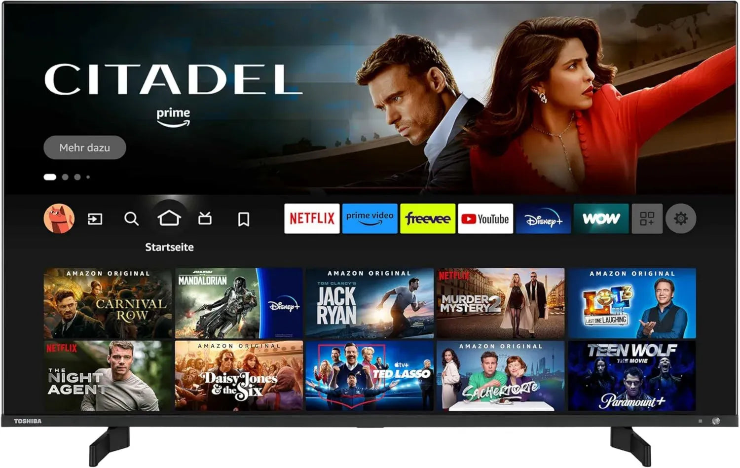 Toshiba TV QLED 4K Ultra HD 43 Pollici con HDR, Dolby Vision e Alexa