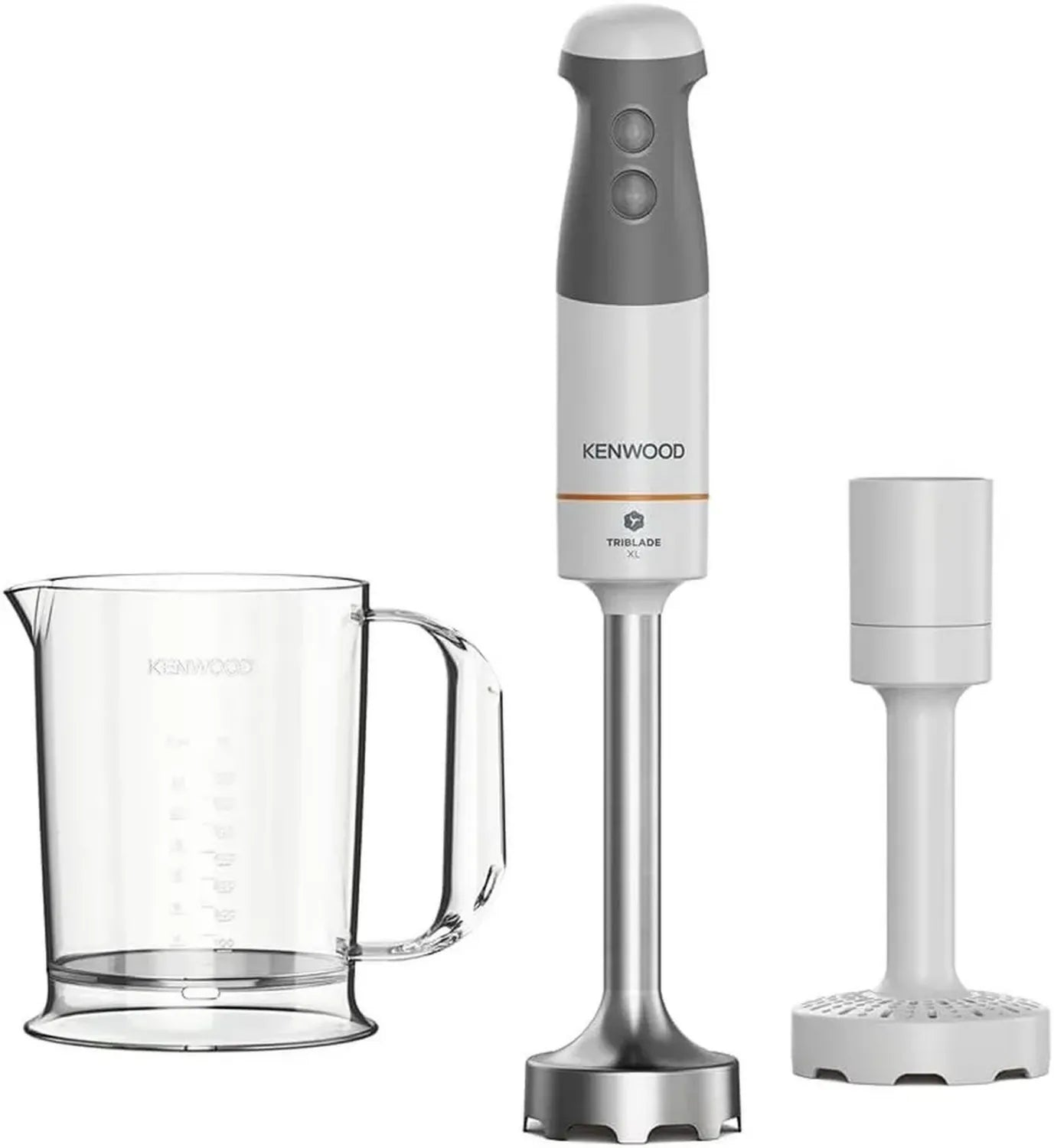 Frullatore a Immersione Kenwood Triblade 850 W, Senza BPA, Lavabile in Lavastoviglie, Bianco