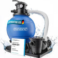 Sistema di Filtrazione a Sabbia MONZANA® per Piscine con Portata di 15.900 l/h e Prefiltro, Capacità 60 L