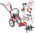 Motozappa a Benzina 63CC, 4 CV, 4 Tempi, Manico Ergonomico, 240 RPM