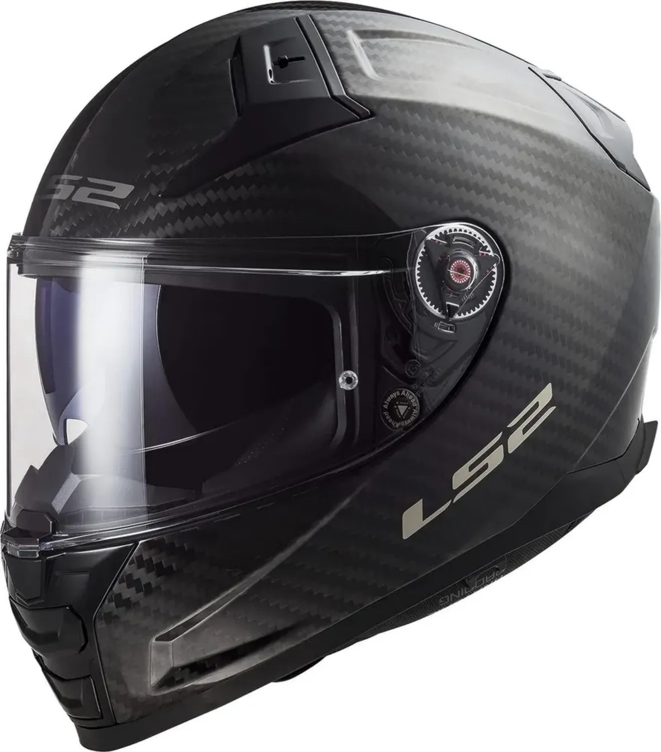 LS2 Casco Integrale Moto VECTOR II CARBON Lucido, Taglia L