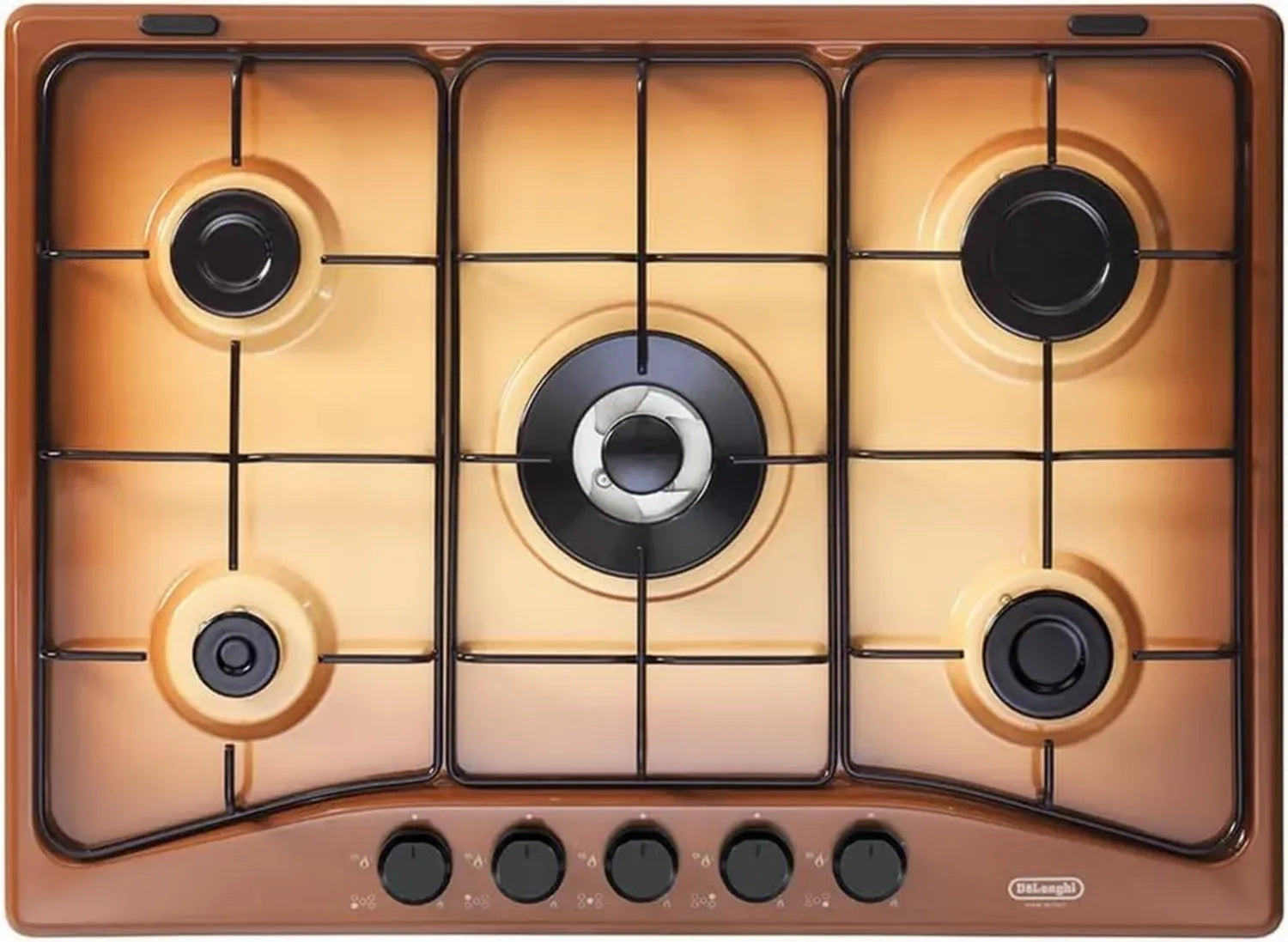 DE'LONGHI Piano Cottura 5 Fuochi Tripla Corona Terra di Francia